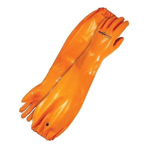 Ninja Multi-Tech Nitrachem Gloves Orange, L