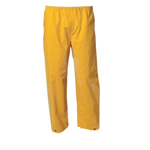 WS Workwear PVC Waterproof Rain Trousers Yellow, Size 2XL