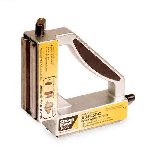 Stronghand 152 x 152 x 38mm Adjust-O 90° Dual Switch Magnet
