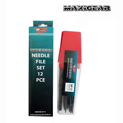 Maxigear NF12 180mm Needle Files Set , 12 Pieces