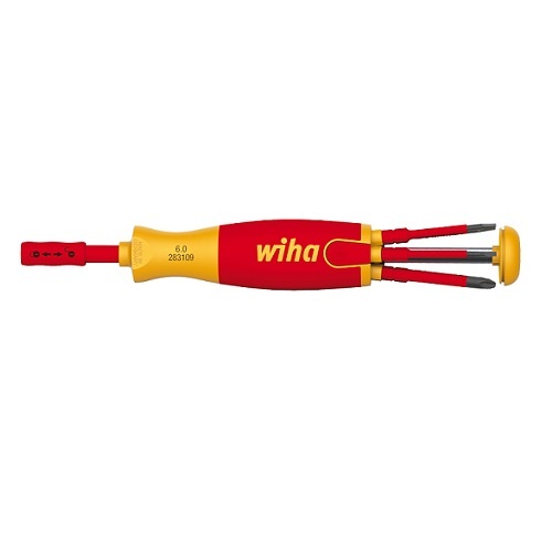 Wiha LiftUp Magazine Bit Holder 6 Slimbit Slotted/Phillips/Pozidriv