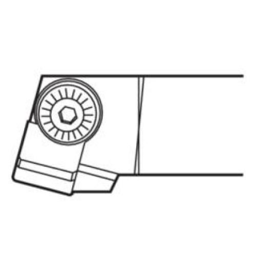 Seco Turning External Toolholder Clamp Lock 125 x 25 x 12mm Right 45° S Insert Shape CSSPR2020-12