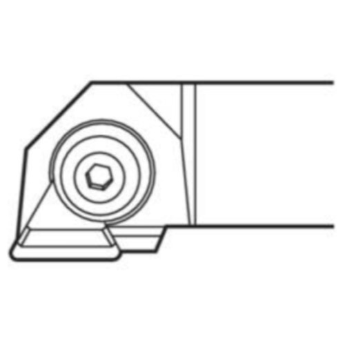 Seco Turning External Toolholder Clamp Lock 150 x 32.2 x 16mm Left 91° T Insert Shape CTGPL2525-16