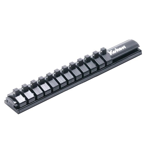 Ko-ken Magnetic Socket Rail for 1/4 Square Dr x 12 Socket Holders