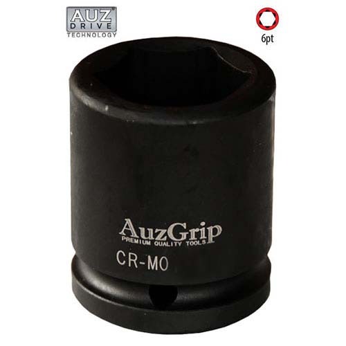 AuzGrip® 3/4'' Square Drive 6 Point Standard Impact Socket SAE 11/16"