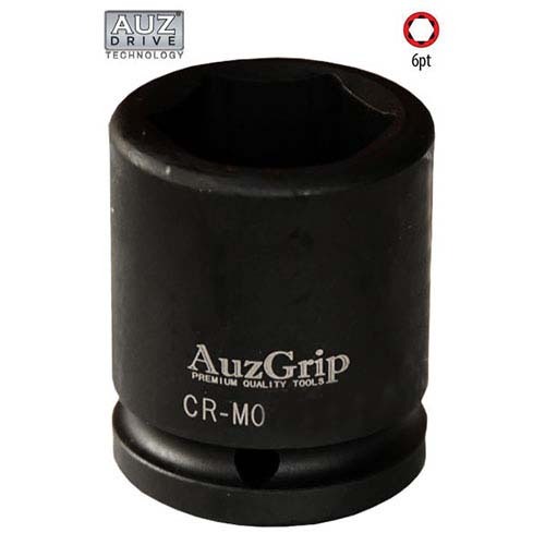 AuzGrip® 1'' Square Drive 6 Point Impact Socket SAE 11/16"