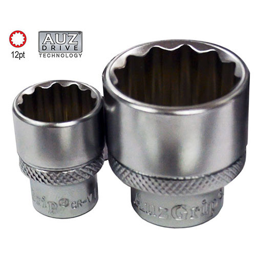 AuzGrip® 3/8" Square Drive 12 Point Socket 1/4"