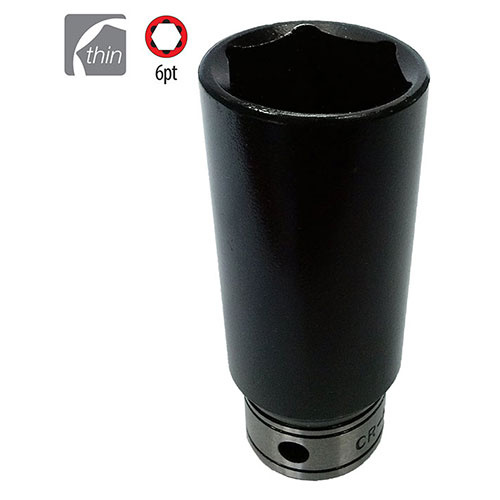 AuzGrip® 1/4'' Square Drive 4mm Thin Wall Deep Impact /Hand Socket