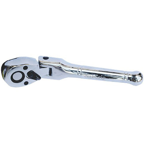 AuzGrip® 1/4" Sq. Dr. 120mm Flex Head Stubby Ratchet Handle 72 Teeth