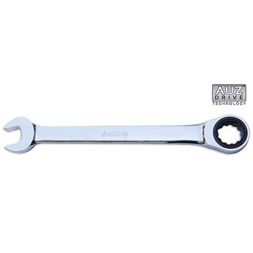 AuzGrip® Combination Ring & Open End Ratchet Spanner 22mm