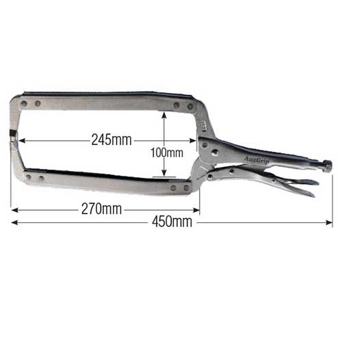 AuzGrip® 230 x 450mm Locking C - Clamp