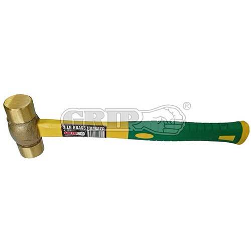 Grip® Double Head Non Spark Brass Hammer 3lb / 1360gm 390mm