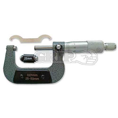 Grip® External Micrometer Screw Gauge - Metric 25 - 50mm