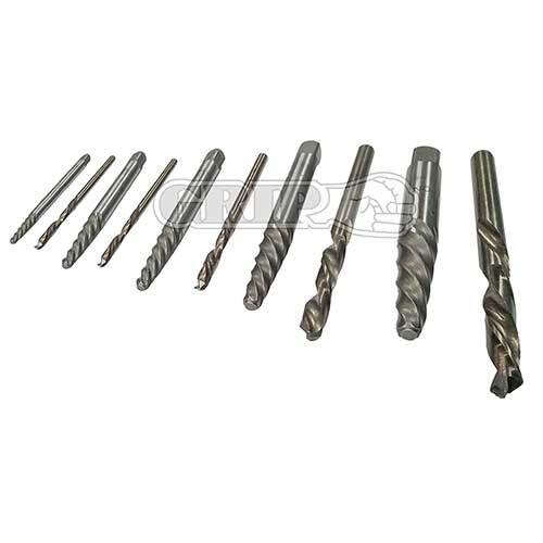 Grip® Screw Extractor Set M2 Steel, 10 Pieces