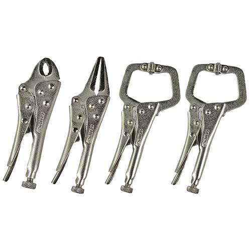 Grip® Mini Locking Plier Set, 4 Pieces