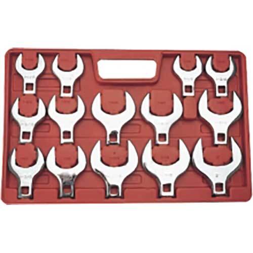 Grip® Jumbo Crowfoot Wrench Imperial Set, 14 Pieces