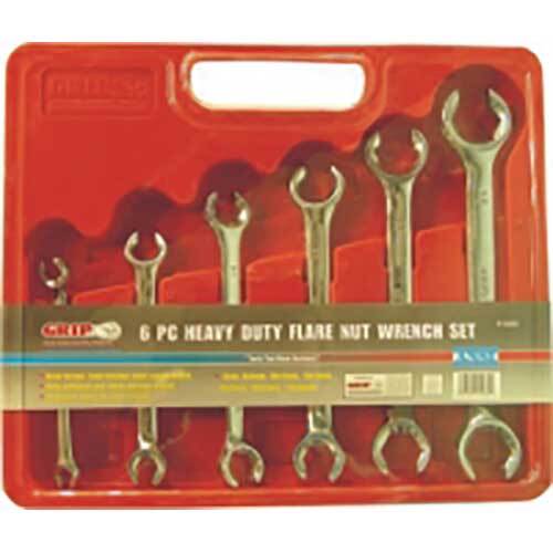 Grip® Flare Nut Wrench Imperial Set, 6 Pieces