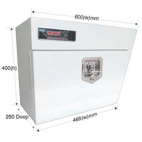 Grip® Steel Under Ute Tool Box Right Hand Side 600 x 250 x 400mm