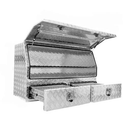 Grip® 2 Drawer 1430 x 550 x 820mm Aluminium Ute Tool Box