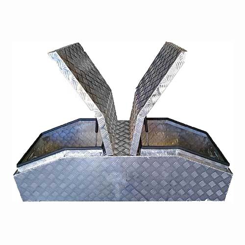 Grip® 1600 x 550 x 490mm Aluminium Deluxe Gullwing Tool Box