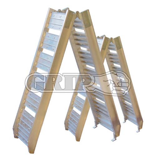 Grip® Foldable Aluminum Loading Ramp 920 × 296mm Extend 1820 x 296mm