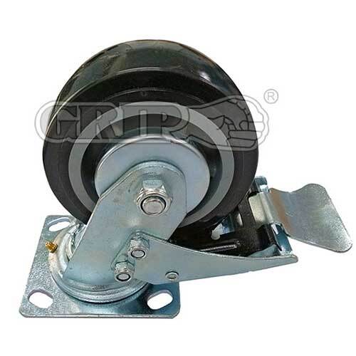 Grip® Castor Swivel Plate With Brake Suits 29294 Site Toolbox, 4 Pcs