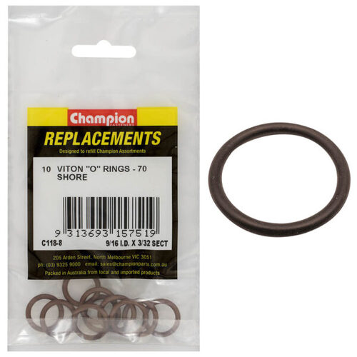 Champion C118-8 Viton O-Ring Imperial Refill 9/16" x 3/32" - 10/Pack