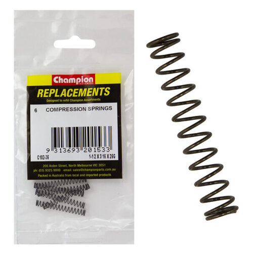 Champion C102-36 Compression Spring 37 x 5 x 0.5mm - 6/Pack