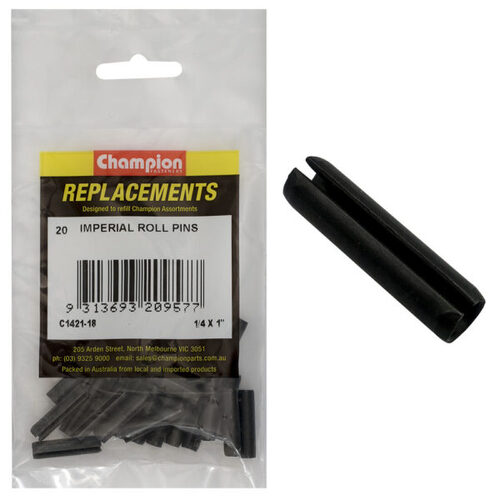 Champion C1421-18 Imperial Roll Pin 1/4 x 1" - 20/Pack