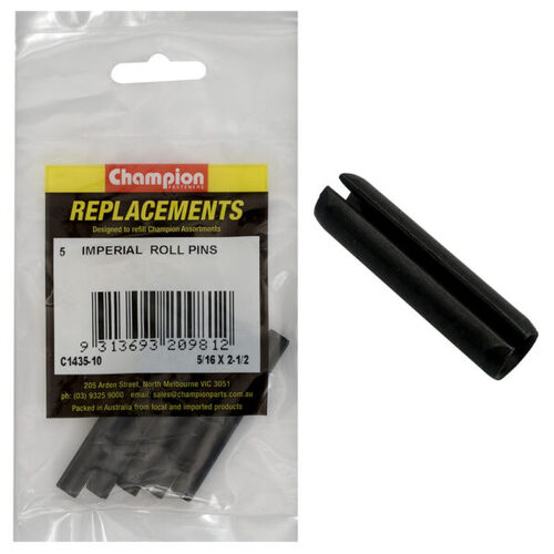 Champion C1435-10 Imperial Roll Pin 5/16 x 2-1/2" - 5/Pack