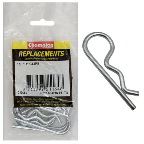 Champion C1745-7 R-Clip 5/8 to 7/8" Shaft - 10/Pack