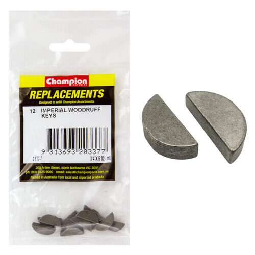 Champion C177-7 Woodruff Key Imperial 3/4 x 5/32" - 12/Pack