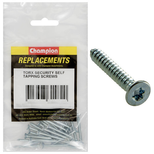 Champion C1778-1 Self Tapping Screw Countersunk Torx 3.5 x 13mm - 25/Pack
