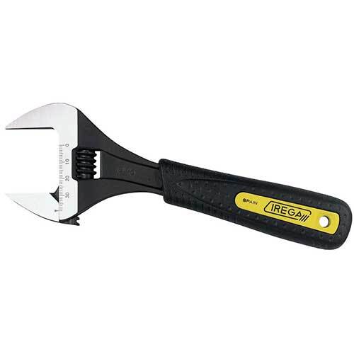 Irega - 6" (150mm) Adjustable Wrench Chrome Super Wide Opening