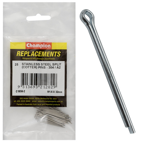 Champion C1850-2 Split Pin 1.6 x 32mm - 25/Pack