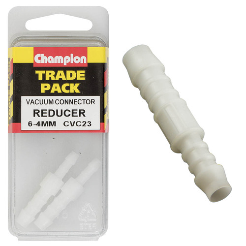 Champion CVC23 Reducing Straight Connector 6mm - 4mm - Box of 6 (3 Packs of 2)