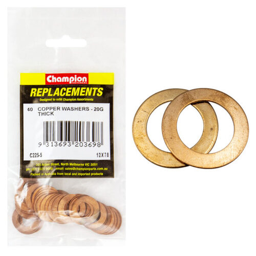 Champion C225-5 Imperial Copper Washer 1/2 x 7/8" -  40/Pack