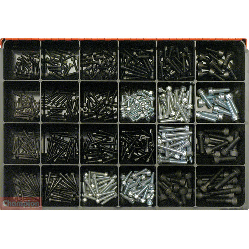 Champion CA2417 Socket Head Cap Screw Metric Assortment Kit, 430 Pcs