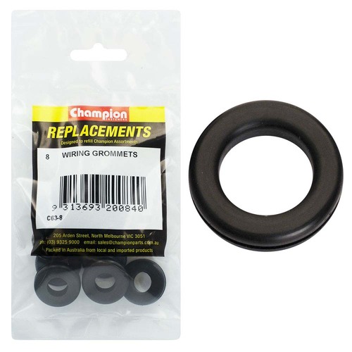 Champion C63-8 Wiring Grommet M11 x 19 x 25mm - 8/Pack