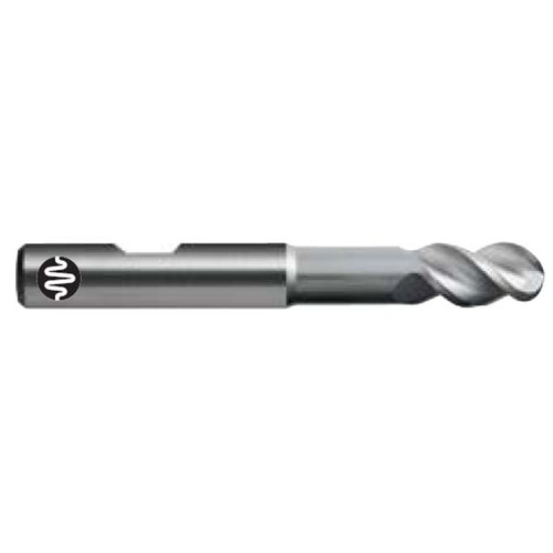 Sutton E4090600 6 x 62mm 3 Flute Ballnose Endmill Carbide Long Reach Harmony