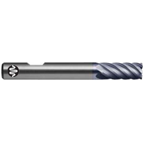 Sutton E4370605 6 x 62mm 6 Flute Endmill 0.5° Carbide AlCrN Long HB