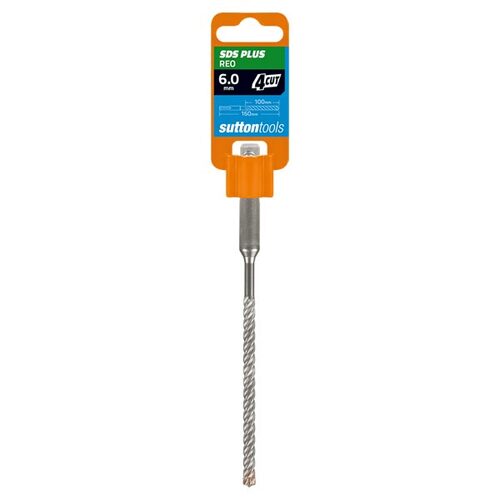 Sutton D6321000 10mm SDS Plus Masonry Drill Bit 4 Cut 160mm TCT
