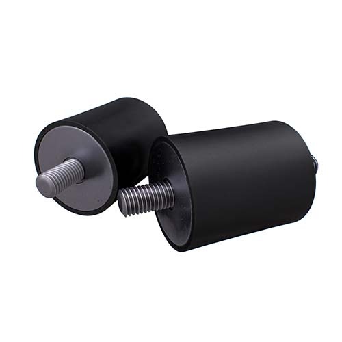 F30X30-A1 Cylindrical Rubber Mount 30 x 30mm Male-Male 40 Shore F30X30-A1 1 Pc