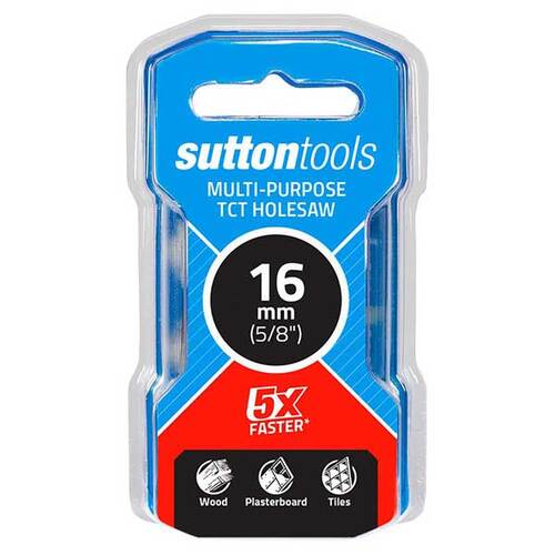 Sutton H1270160 16mm Multi-Purpose TCT Hole Saw