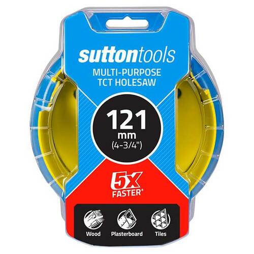 Sutton H1271210 121mm Multi-Purpose TCT Hole Saw