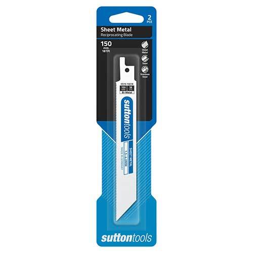 Sutton H51515018 150mm Sheet Metal Reciprocating Blade 18 TPI 2 Pack
