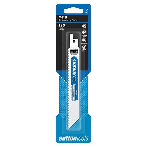 Sutton H51915010 150mm Metal Reciprocating Blade 10 TPI 2 Pack