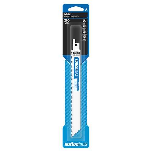 Sutton H51920010 200mm Metal Reciprocating Blade 10 TPI 2 Pack