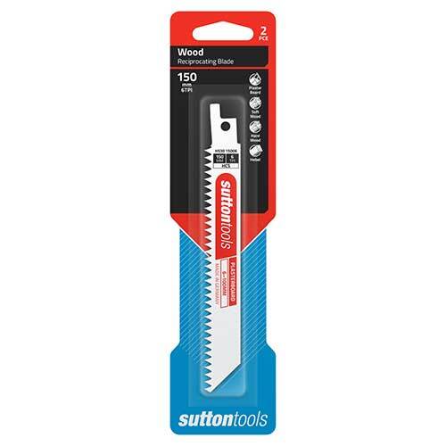 Sutton H53015006 150mm Reciprocating Blade Plasterboard 6 TPI 2 Pack