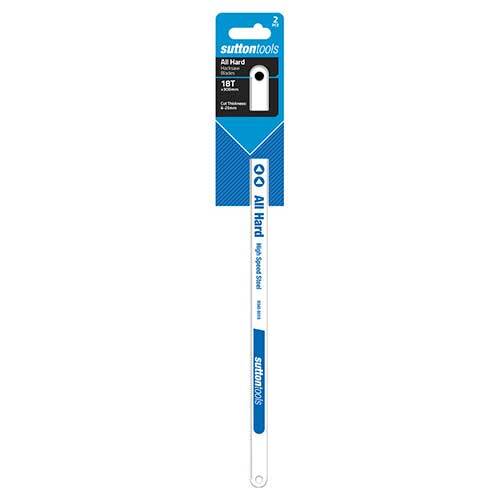 Sutton H3450018 300 mm Hacksaw Blade 18 TPI All Hard HSS Pack of 2